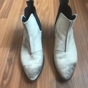 Free People Dark Horse Booties in White (size 40)